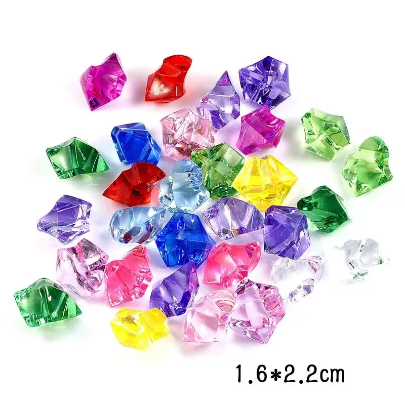 30 個のアクリルクリスタルダイヤモンド宝石のおもちゃ女の子のためのカラフルな宝箱宝石セット子供の誕生日プレゼントクリスマスギフト
