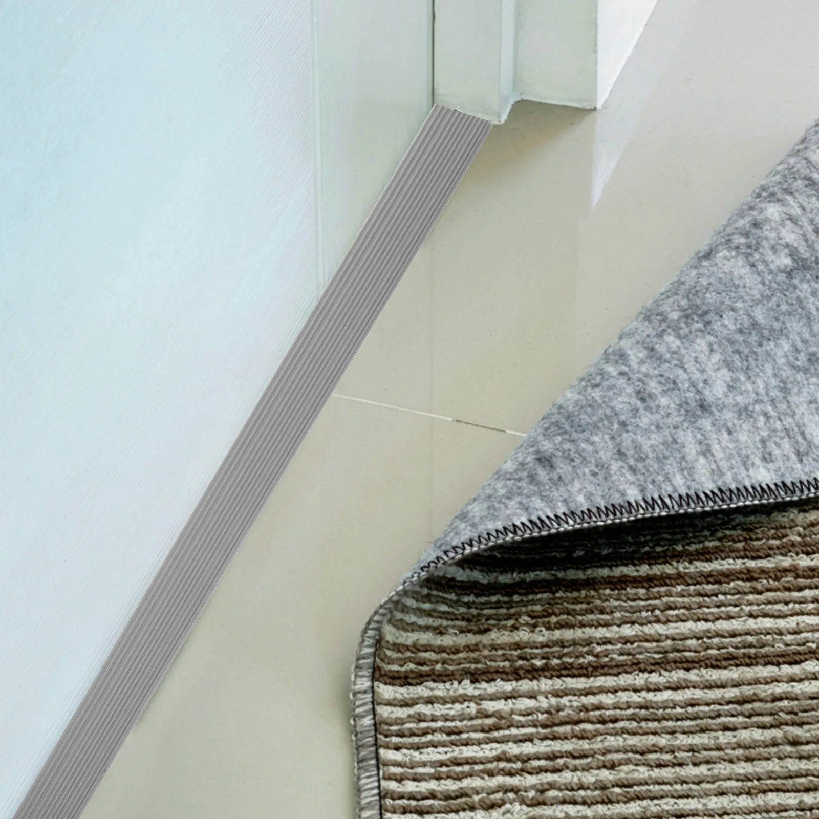 

2 шт. самоклеящиеся многоразовые противоскользящие накладки на пороги из TPE для дома и офиса, для роботов-пылесосов