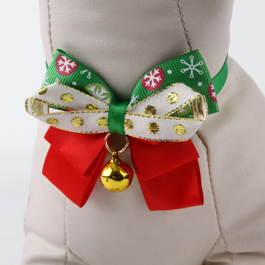 

Pet Tie Decorative Dog Collar Cat Collars Decoration Adjustable Holiday Christmas Accessory