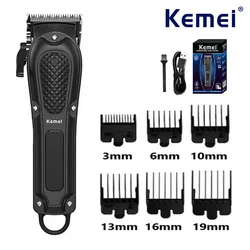 Kemei KM-1071 Professional Hair Clipper USB Charging Hair Trimmer Machine Cordless Hair Cutting Machine Men's Haircut Machine