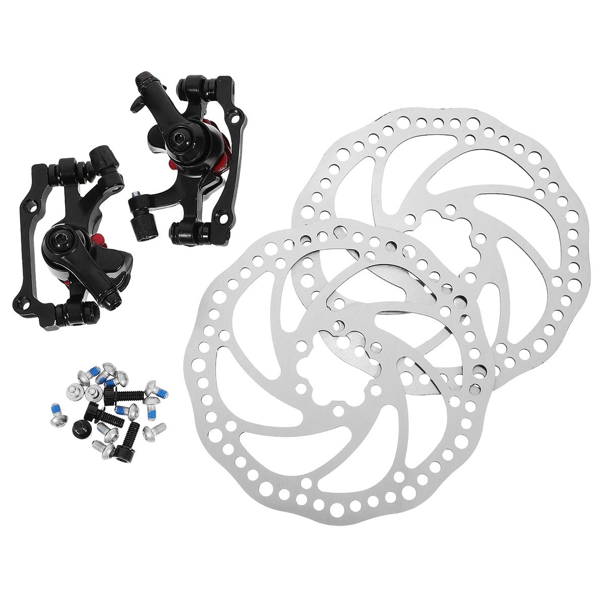 

Rear Rotors and Brake Pads Kit Brakes Disc for Mountain Bicycle Mechanical Bike Front