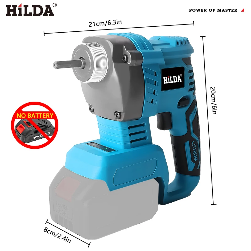 HILDA Cordless Elettrico Calcestruzzo Vibrato Ad Alta Potenza Miscelazione Strumento di Potere Elettrico Compattatore di Calcestruzzo Per Makita 21v Batteria