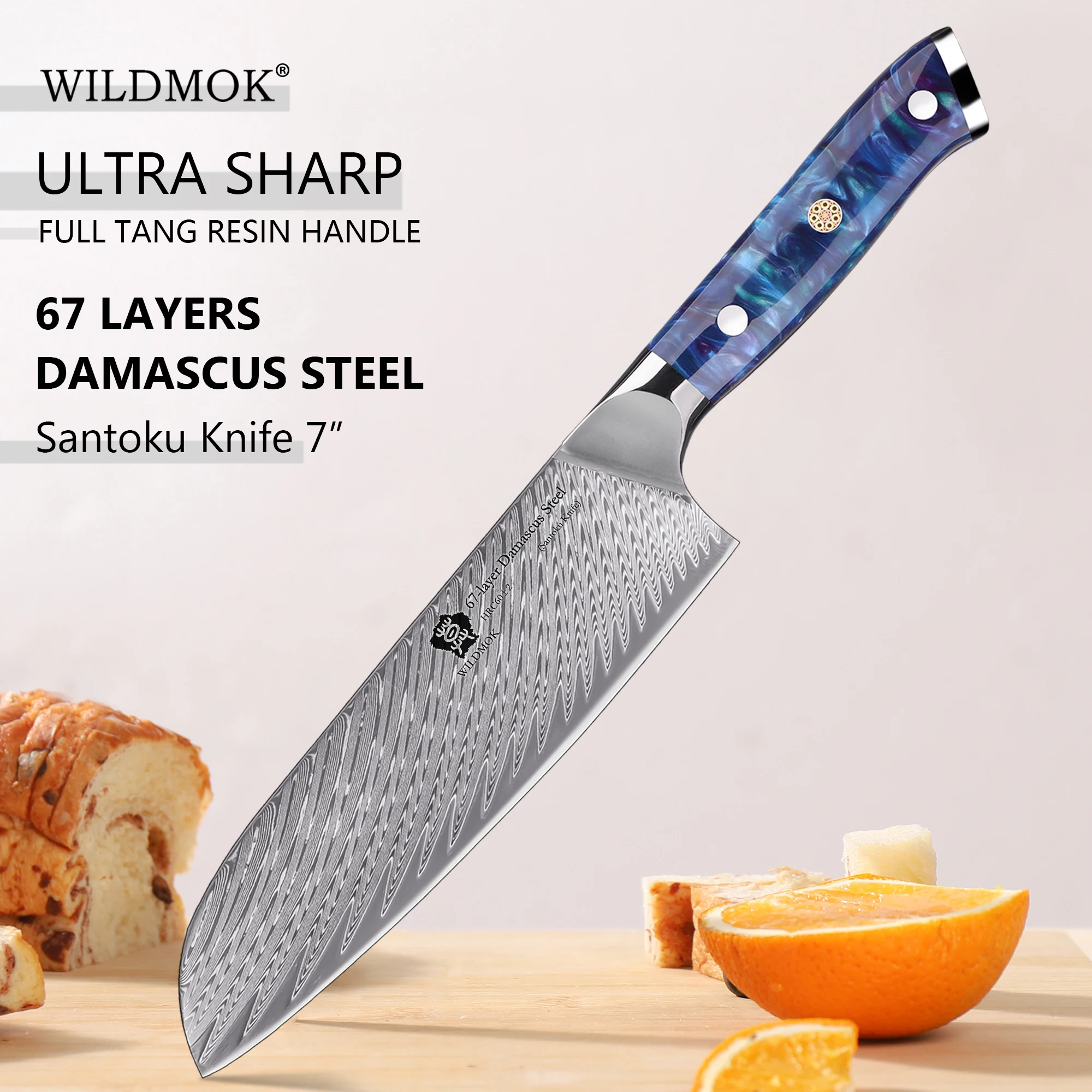 WILDMOK Santoku Knife 7\