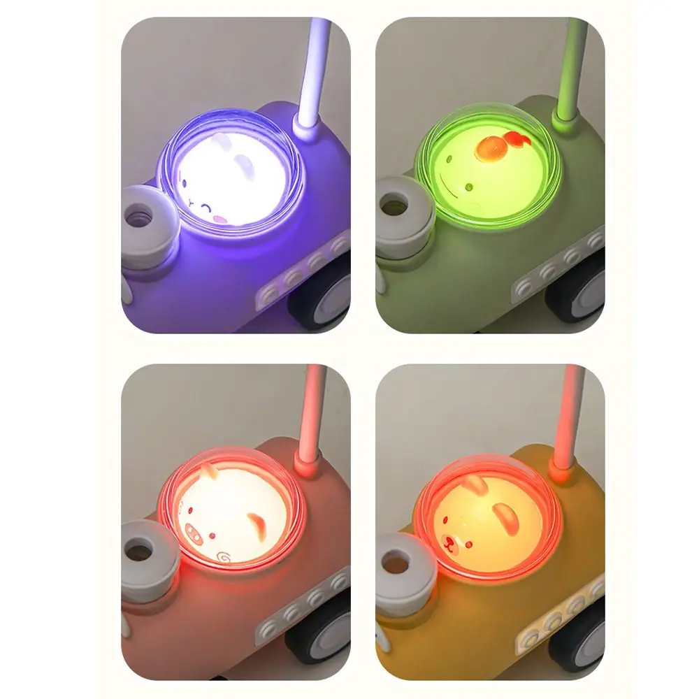 Train Shape Small Desk Lamp Pencil Sharpener USB Charging Night Table Lamp 2 Modes Adjustable Bedside Reading Light