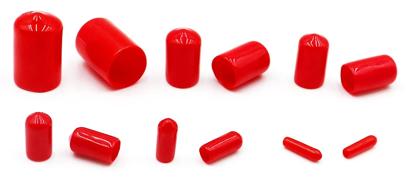 Gummikappe Schutzhülse Endkappen Silikonstopfen Kunststoffstopfen Schwarz Rot Weiß Transparent Blau Gelb Grün Größe 1,3 mm-90 mm – Detail 10