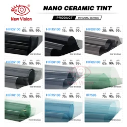 50cmX400cm Top Quality Ultra Hd HIR100% Heat Resistant Privacy Protection Nano Ceramic Window Solar Film Tint Film