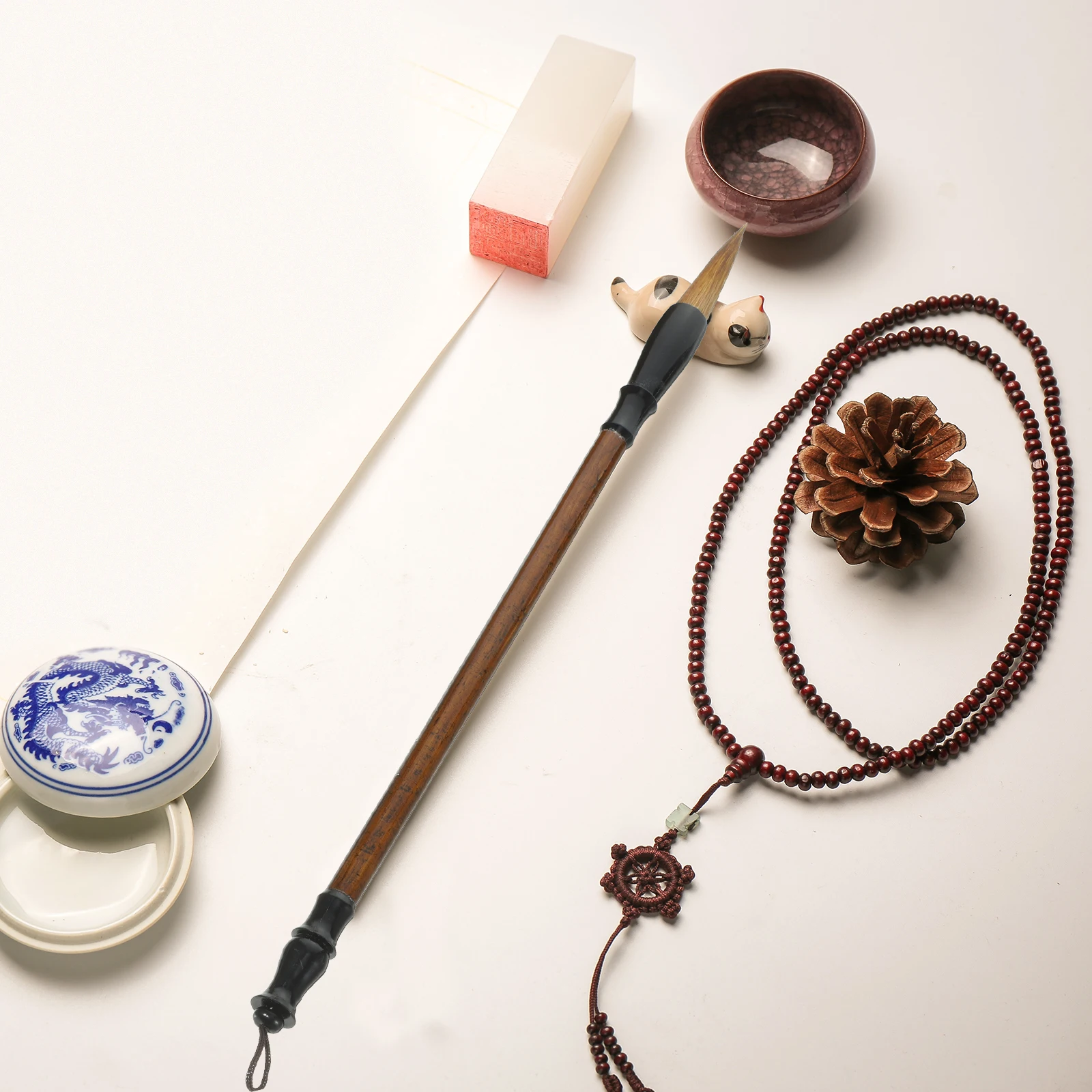 

7 Pcs Set Smooth Writing Chinese Painting Kit for Beginners Traditional Calligraphy Pen Set Calligraphy Art Supplies