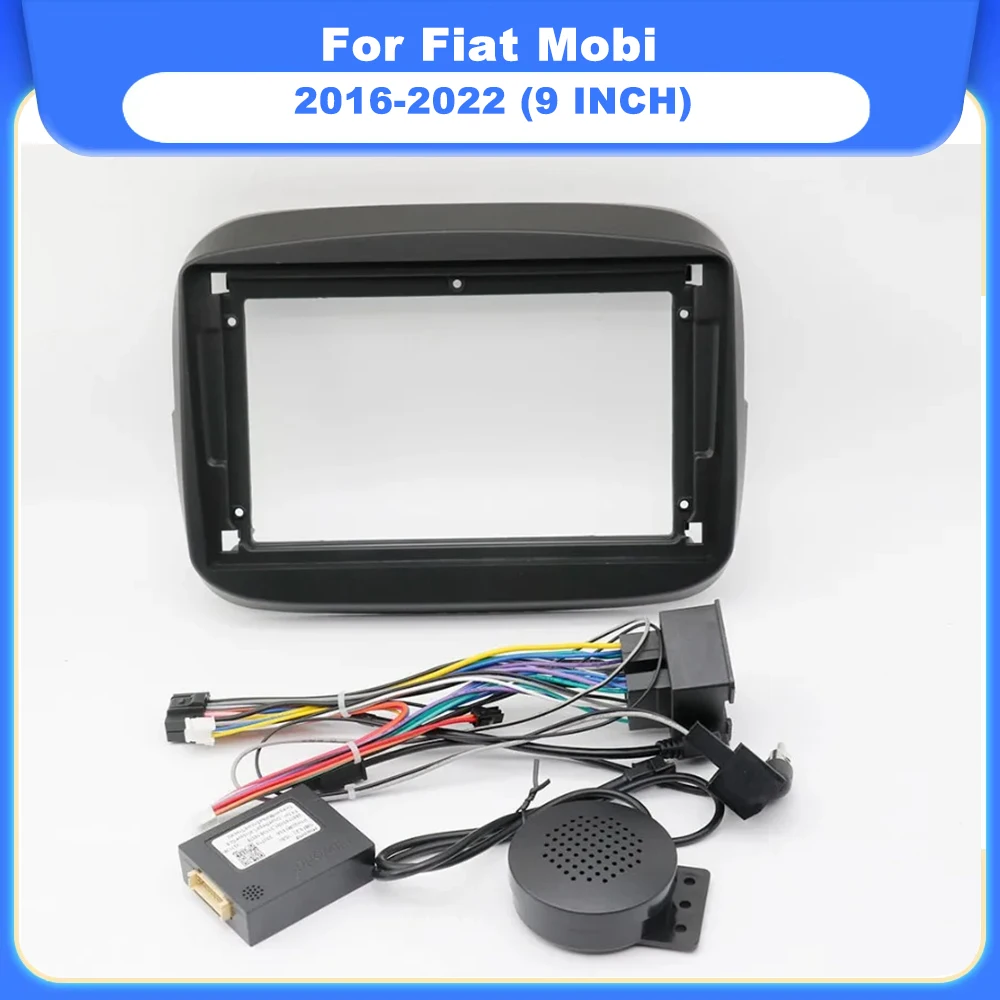 

9INCHCar Radio Fascias Android GPS MP5 Stereo Player 2 Din Head Unit Panel Dash Frame For Fiat Mobi 2016-2022