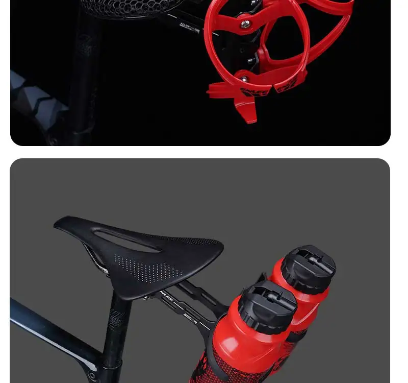 ENLEE Doppel Tasse Fahrrad Wasser Flasche Käfig Sattel Verlängerung Halter Radfahren Wasserkocher Klammern MTB Rennrad Zubehör Teile – Detail 24