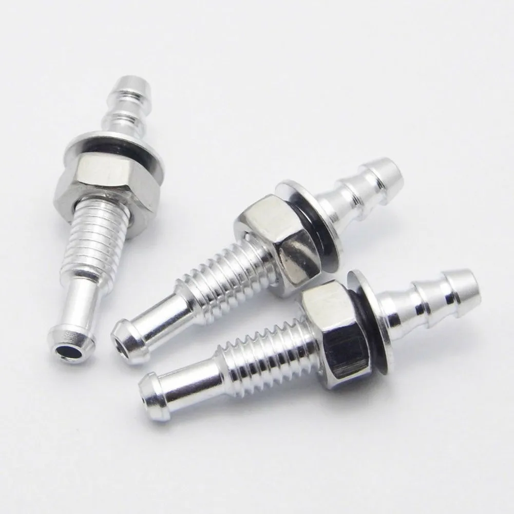 3pcs Aluminum Alloy M6 Water Drainage Nipple 35mm Length For RC Boat Fuel Fill Nozzle And Electric Cooling Applications