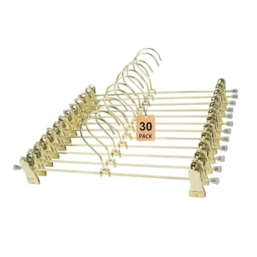 3.8" Gold Mel Wire Clips Hans Wi Adable Clips - 30 Pk Pants Hans Wi Clips Mel For Pants Tser Underwear Bottom S Heavy Du Spe S-image