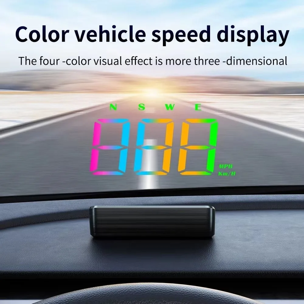 HUD Car Head Up Display Portable Plastic Digital Speedometer Universal KMH/MPH Detector Windshield Projector Speed Meter