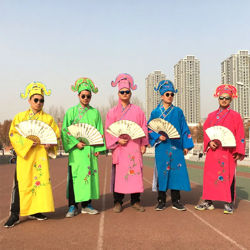 the Four Scholars in Jiangnan Ancient Costume Groomsman Suit Annual Meeting Sketch Funny Performance Full Set Flirting Scholar