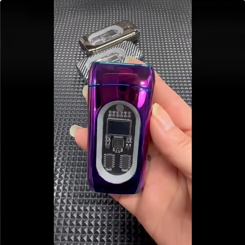 Innovative Intelligent Windproof Dual-flame Lighter with Freely Switchable Flames and Multiple Ignition Methods Portable