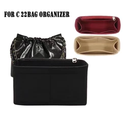 For Cha**L 22 bag  Insert organizer Bag Women Makeup Bag liner Travel Organizer Portable Cosmetic insert Bag