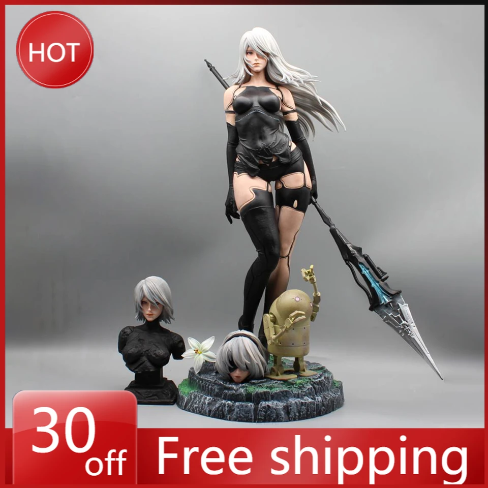 

50cm Play Arts Kai NieR:Automata 2 Type B 2B Action Figure Deluxe Edition Movable PVC Figure Model Toys Joint Movable Doll Gift