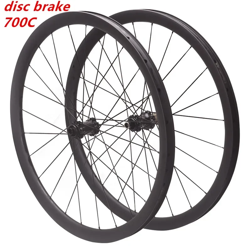 700C Carbon Bicycle Wheelset Disc Brake 6 Bolt Center lock Hub 35/47/50/51/62mm Clincher Tubular tubeless Cyclocross Bike Wheels