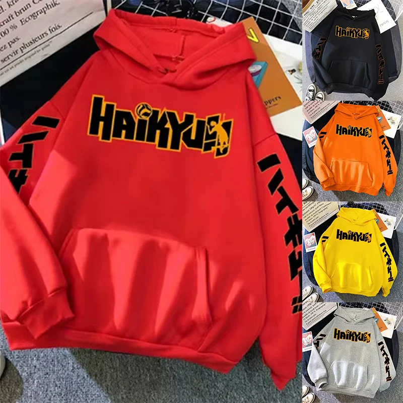 

Japan Anime Haikyuu Manga Prints Hoodies Mens 2025 New Style Hoody Hip Hop Fleece Sweatshirts Crewneck Pullovers Cute Clothing