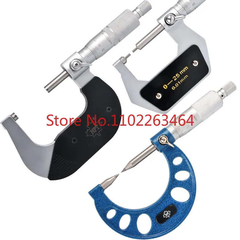 

Canada NPT outside micrometer 0-25-50mm spiral micrometer industrial 0.01 high-precision thickness gauge