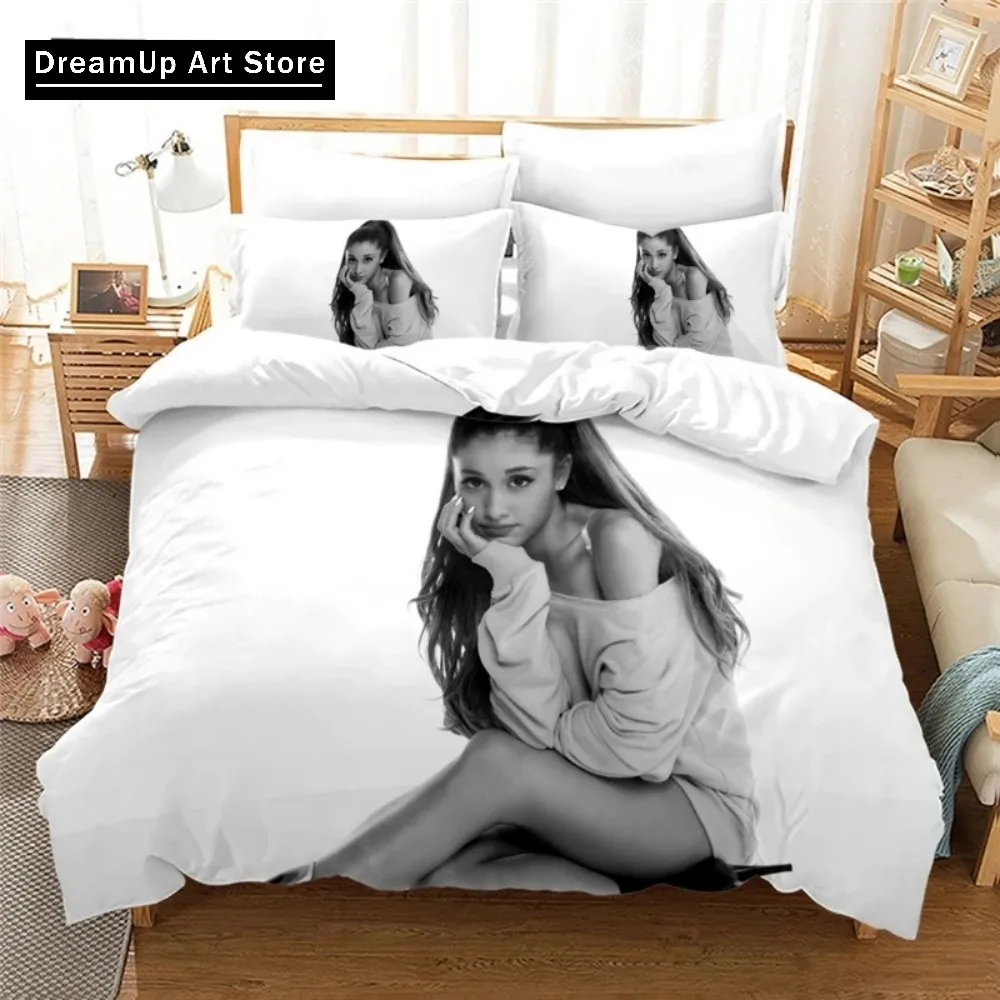 Fashion Sexy Girl Ariana Grande 3D Bedding Set Duvet Cover With Pillowcase  Twin Single Queen King Size Boys Adult