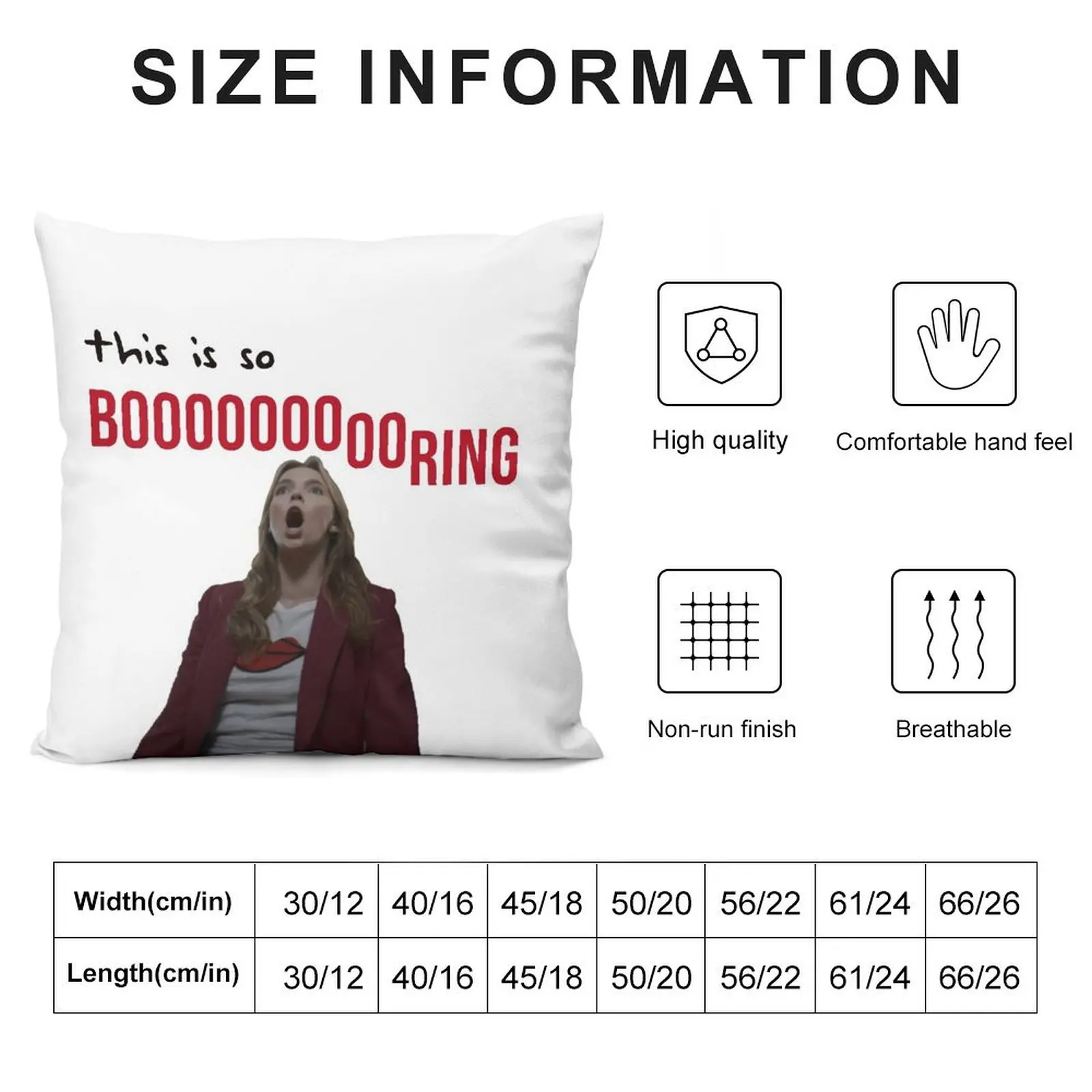 this is so boring Throw Pillow pillow pillowcase Custom Cushion Photo pillow