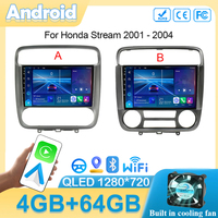 Android 14 Car Radio For Honda Stream 2001 - 2004 Navigation GPS Head Unit Stereo 5G WIFI Multimedia Wireless Carplay Auto Video