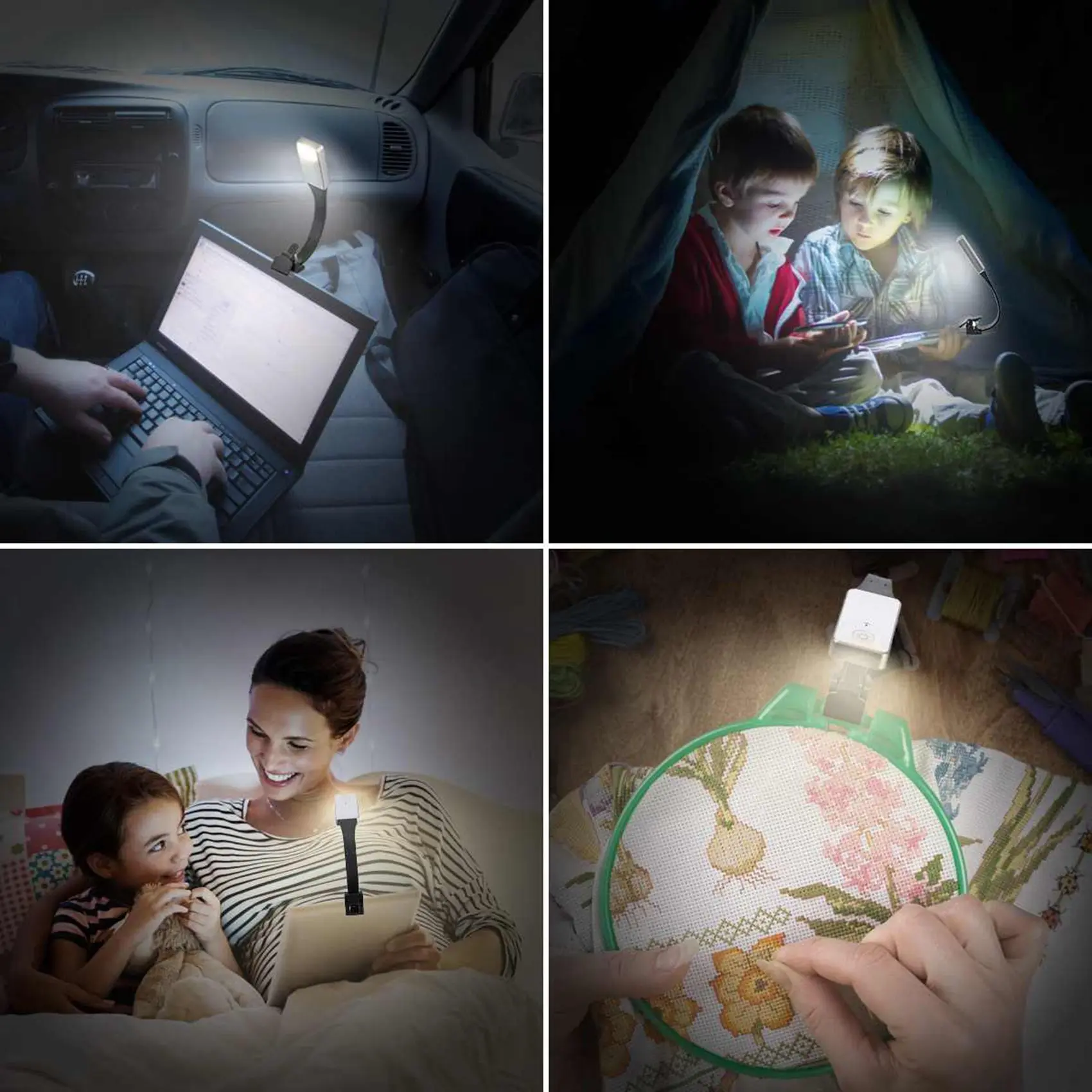 SYW-2X luz LED de libro electrónico recargable para Kindle Paper nueva lámpara de lectura USB lámpara de luz de libro Clip para lector de dormitorio de viaje