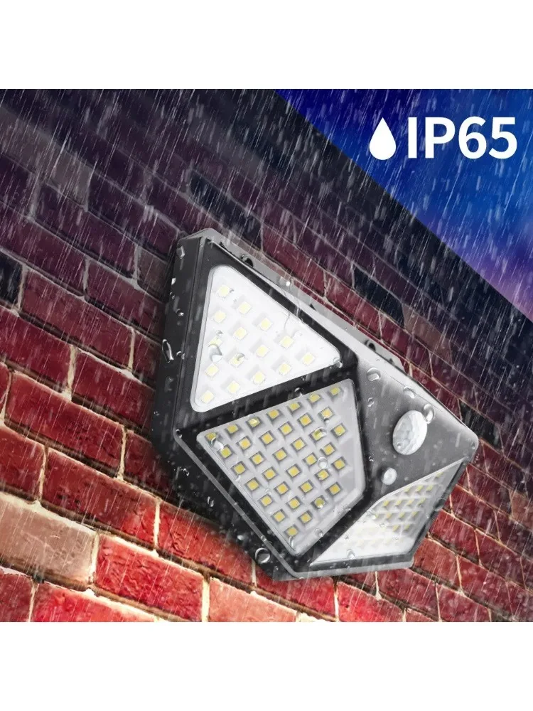 Multifunktionale Solarlampe für den Außenbereich, Gartendekoration, Solar-LED-Licht, wasserdicht, Sonnenlichtbetrieben, Strahler mit Bewegungssensor