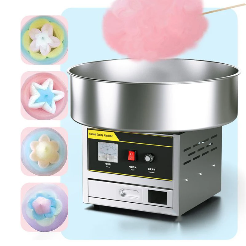 Electric DIY Marshmallow Machine Cotton Sugar Floss Making Machine Stainless Steel Candy Cotton Maker Food Processors