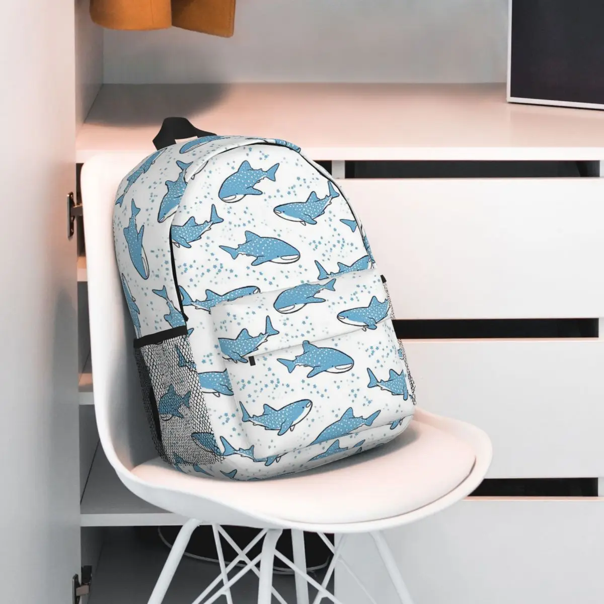 Starry Whale Sharks Backpack Hot Sale Daypack Large Capacity Boys Girls BookBag Shoulder Bags for Men Women School Bag