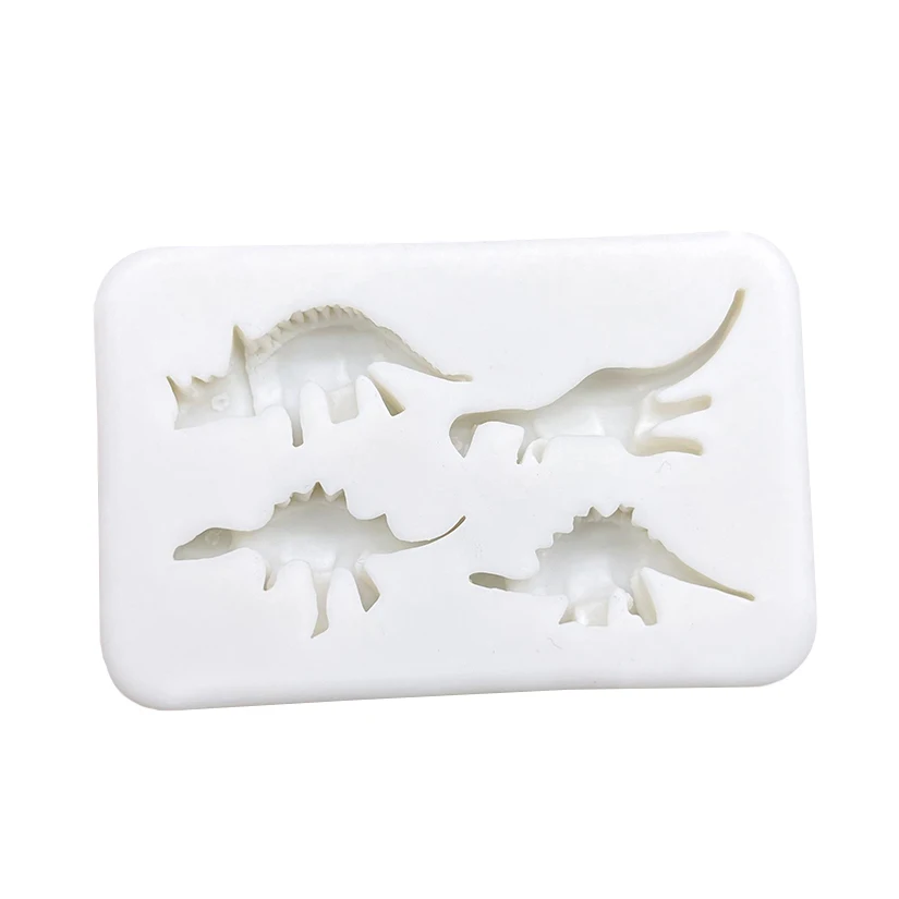 Dinosaur Silicone Sugarcraft Mold Resin Tools Cupcake Baking Mould Fondant Cake Decorating Tools