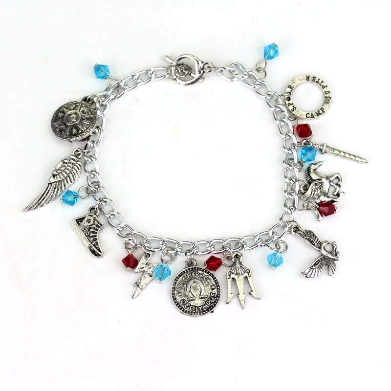 Percy Jackson Charm Bracelet Alloy Jewelry Vintage Bracelet Link Chain Gift For Ladies Women Men
