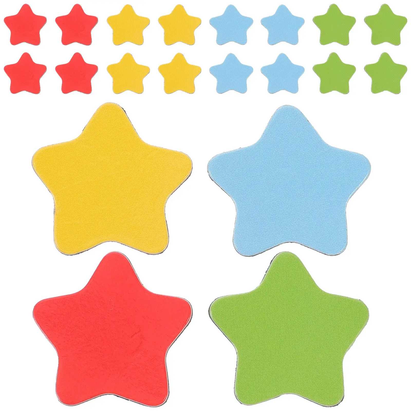 80 Pcs Star Tiles Whiteboard Fridge Magnets Number Soft Magnetic Decorations for Classroom