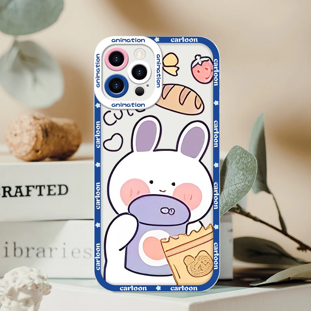 

Cartoon Case Compatible for iPhone 6 7 11 12 13 14 15 PLUS Pro MAX Cover Anti-Drop Anti-Dirty Soft Case Phone Cover