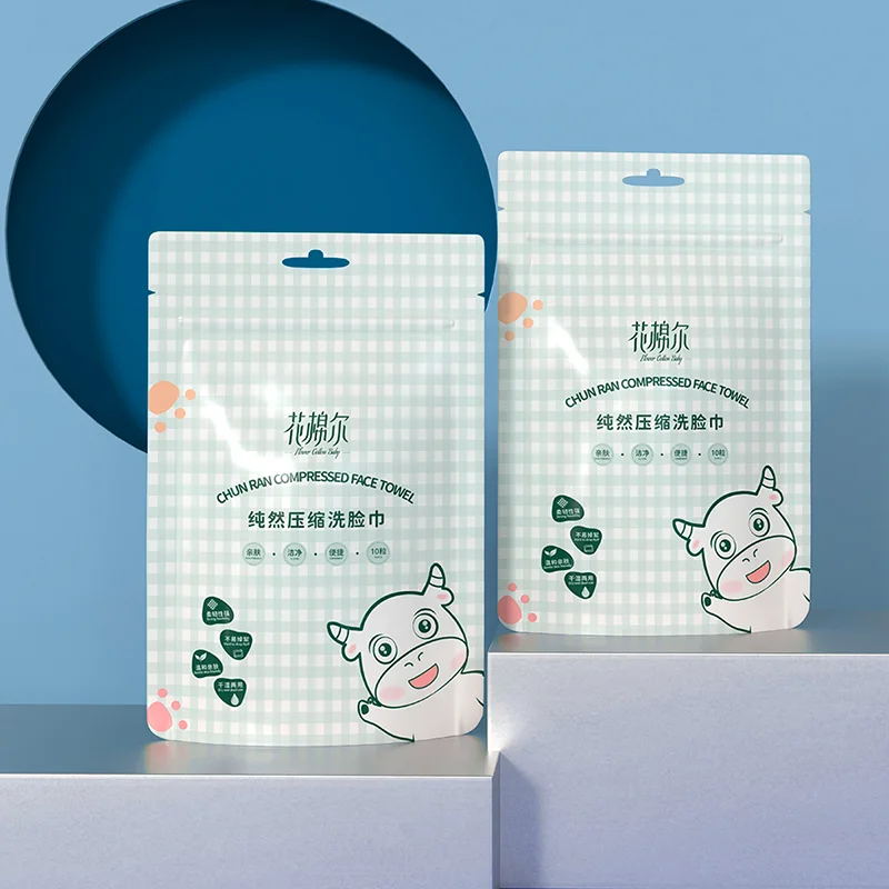 Hua Mian'er Toalha Comprimida Descartável, Ampliada e Engrossada, Conveniente para Viagens Hoteleiras, Limpador Facial e Toalha de Rosto