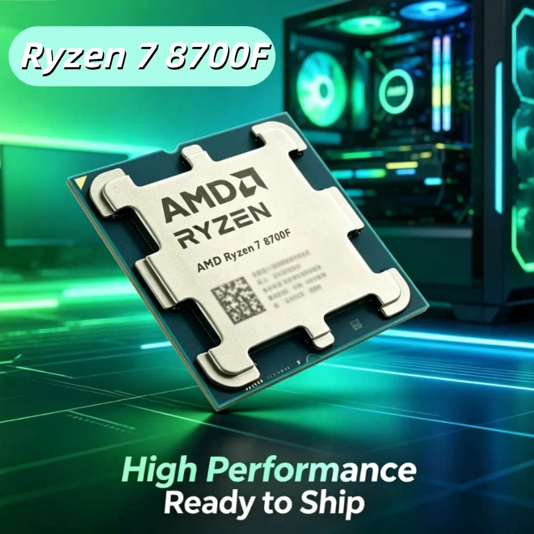 

Must Have Socket AM5 New Arrival AMD Ryzen 7 8700F R7 8700F 4NM DDR5 4.1GHz 8-Core 16-Thread 16M L3 65W Loose Pieces No Cooler