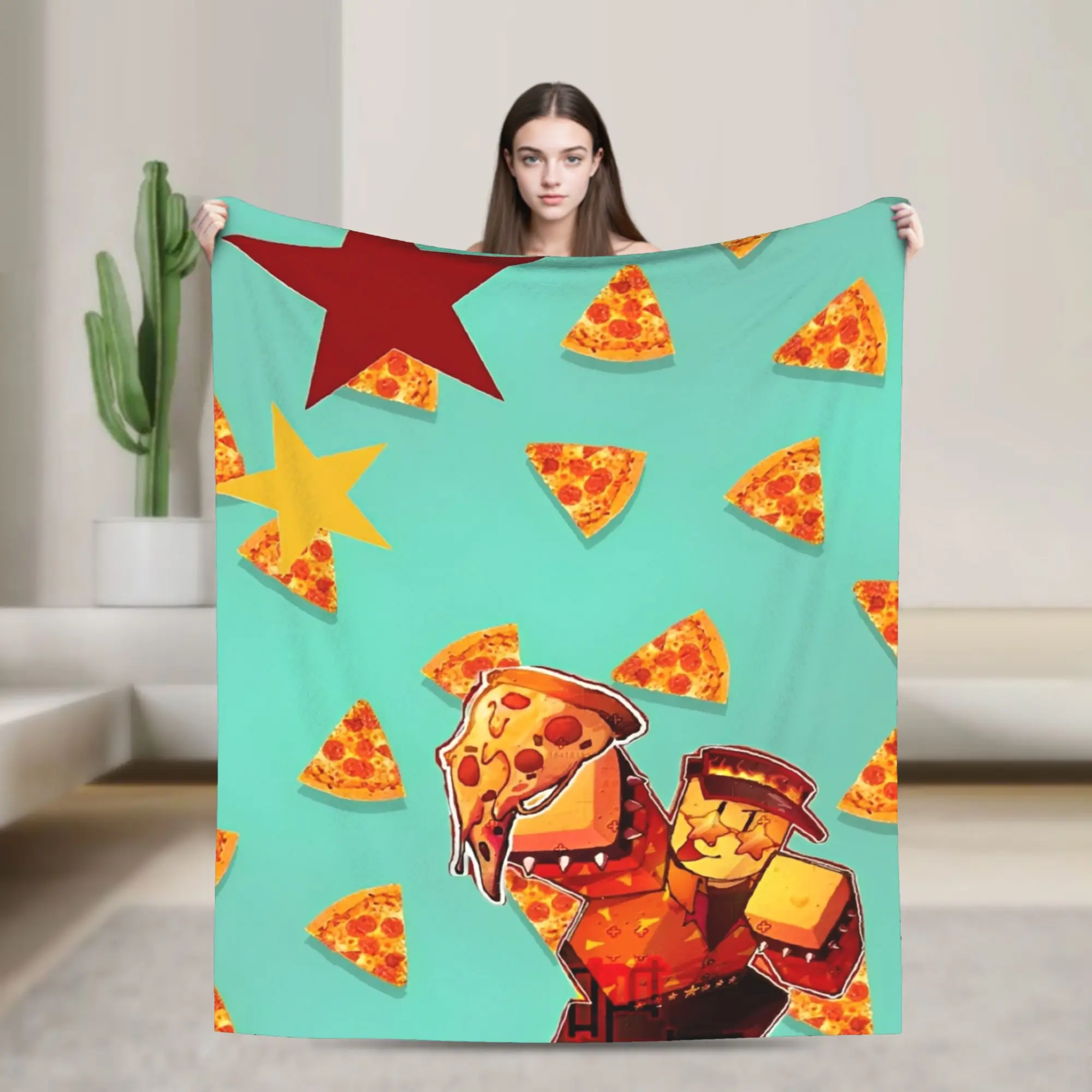 

Pizza Elliot Forsakens Games Merch Blanket Super Soft Warm Throw Blankets for Living Room 50x60 Inches Multi-size Bedspread