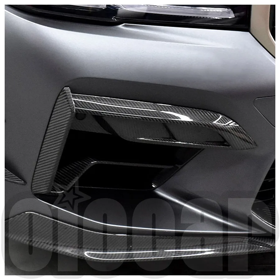 

oiomotors Dry Carbon Front Bumper Side Trim Canards 2PCS for BMW F90 LCI M5