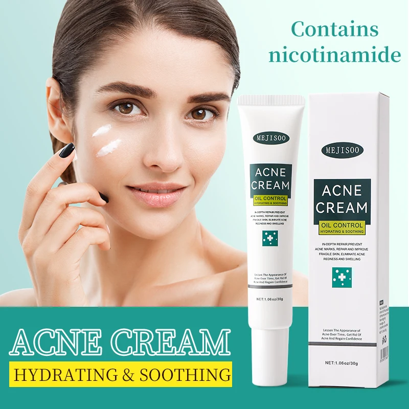Salicylic Acid Acne Removal Face Cream Firming Shrink Pore Oil Control Blackheads Remove Nourish Moisturizing Repair Skin Care