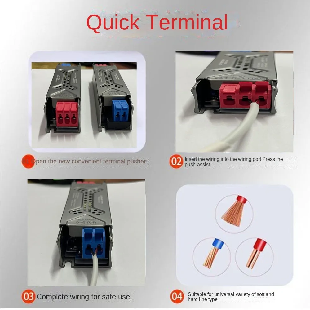 LED switch Power Supply AC110-240V to DC 12V 24V Mute Lighting Transformers 36W 60W 100W 200W 300W 400W Driver Power Adapter