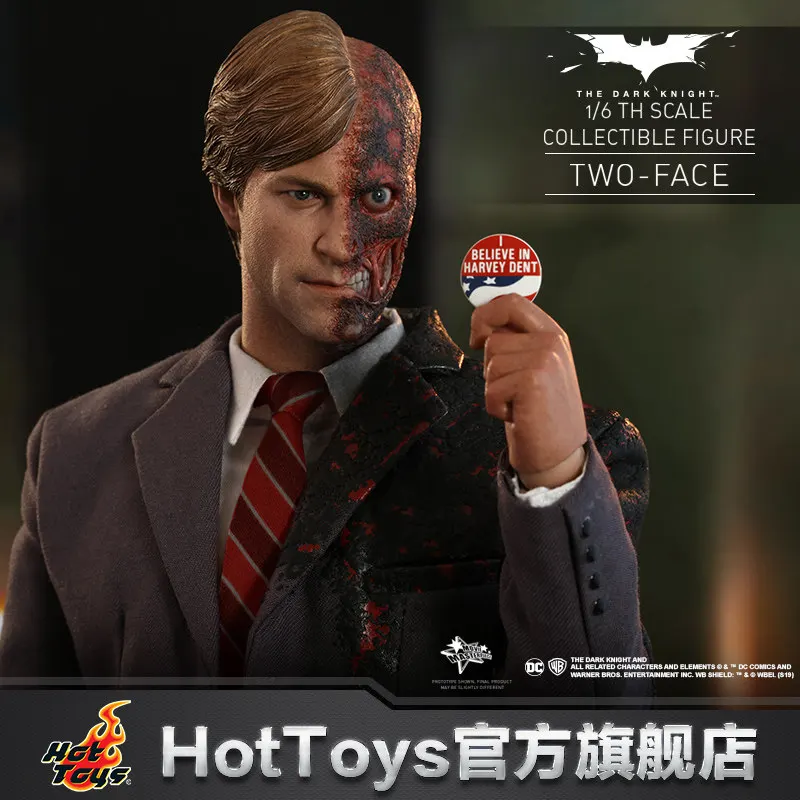 

Hot Toys 1:6 Scale Two-Face Harvey Dent Military Action Figure Batman The Dark Knight DC Comics Collectible Realistic FigureGift