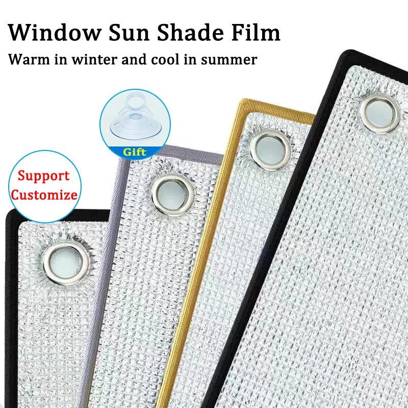 Household Window Sun Shade Film Sunshade Protector Pad Aluminum Foil Anti-UV Sunshine Room Balcony Insulation Film Shading Board