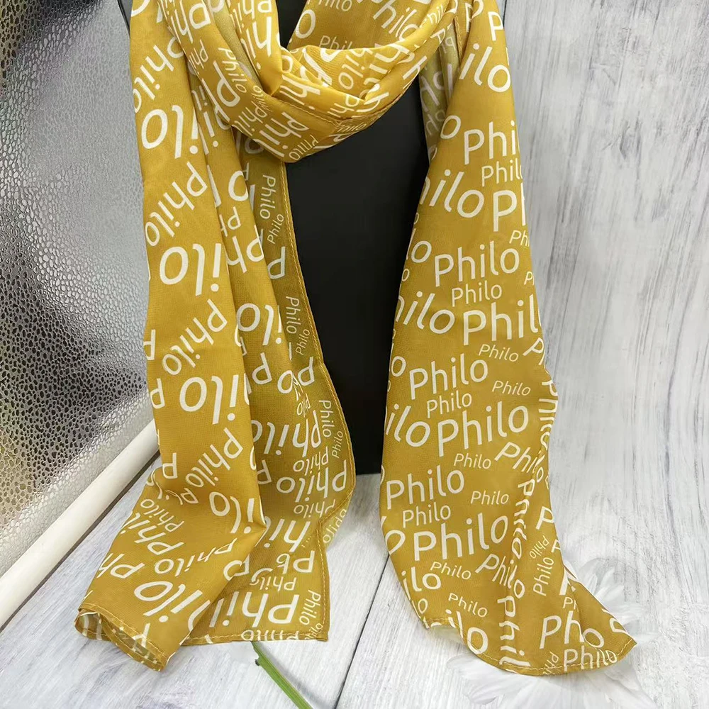 Sciarpa regalo per feste con lettera iconica greca PHILO Fellowship Club