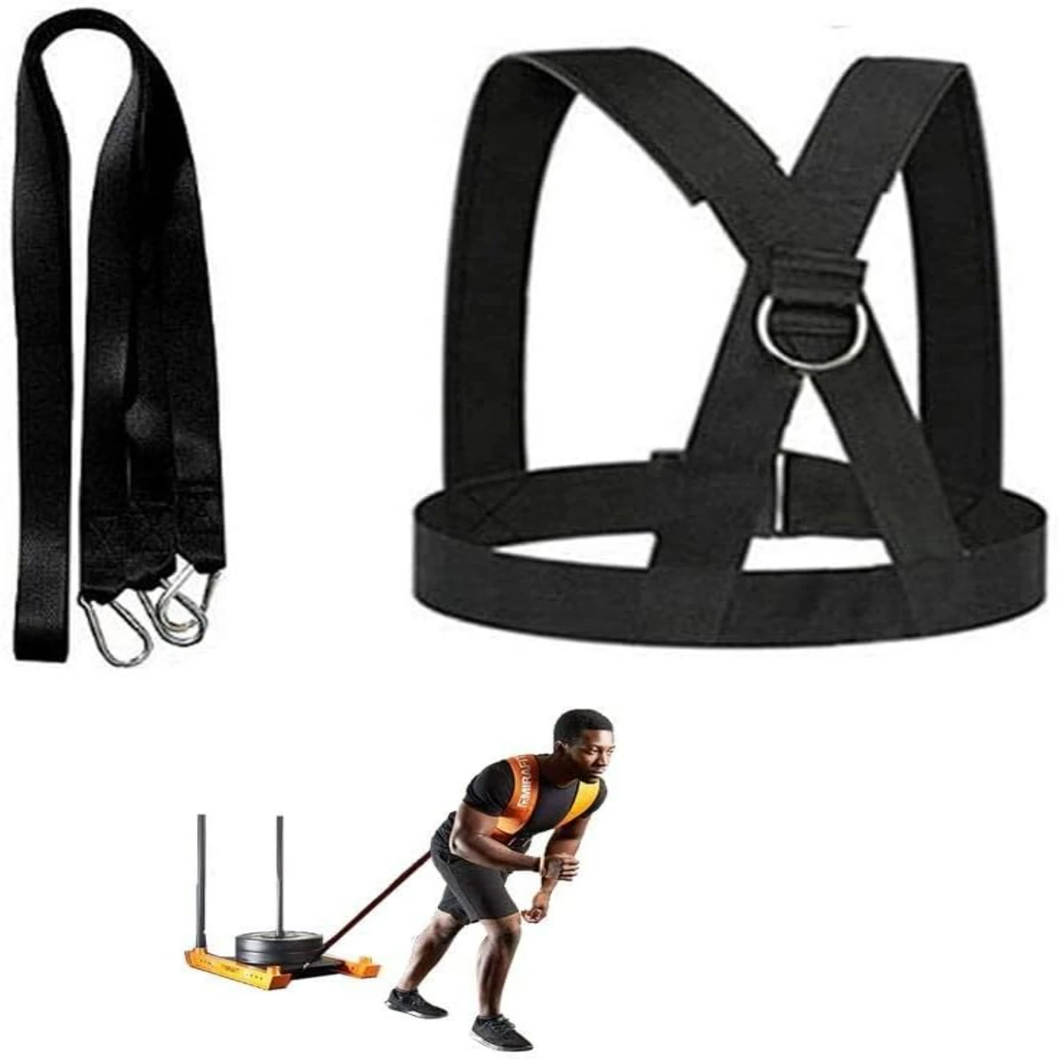 Durable Premium Heavy Duty Men's and Women's Speed Sled Harness for Enhanced Strength, Speed, and Agility - Reliable Resistance