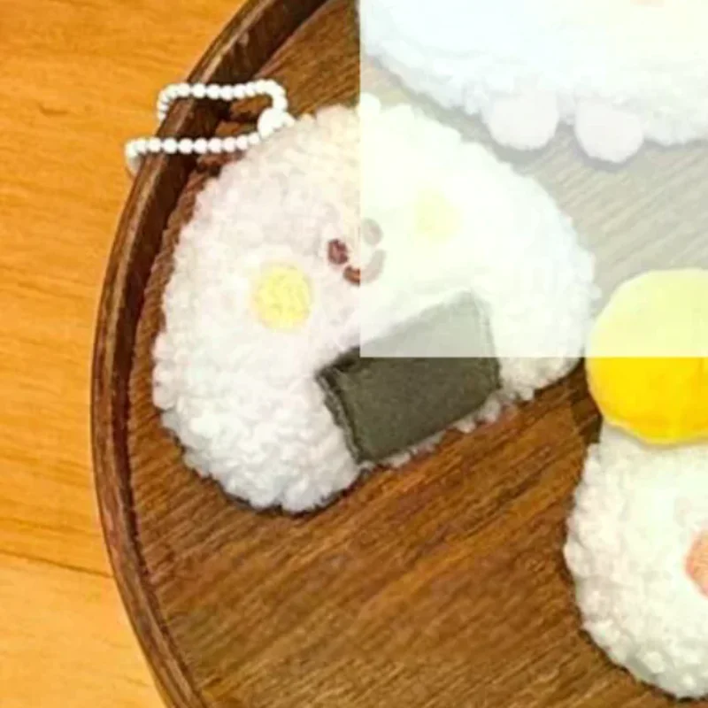 

Food Decoration Gift Cute Plush Delicious Keychain Sushi Hanging Ornaments Backpack Pendant Accessories Creative Doll Keyring