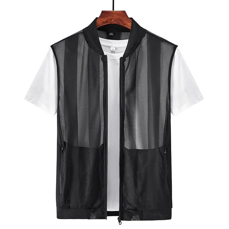 Summer Mesh Quick-Dry Breathable Vest Men's Outdoor Sports Sleeveless Top