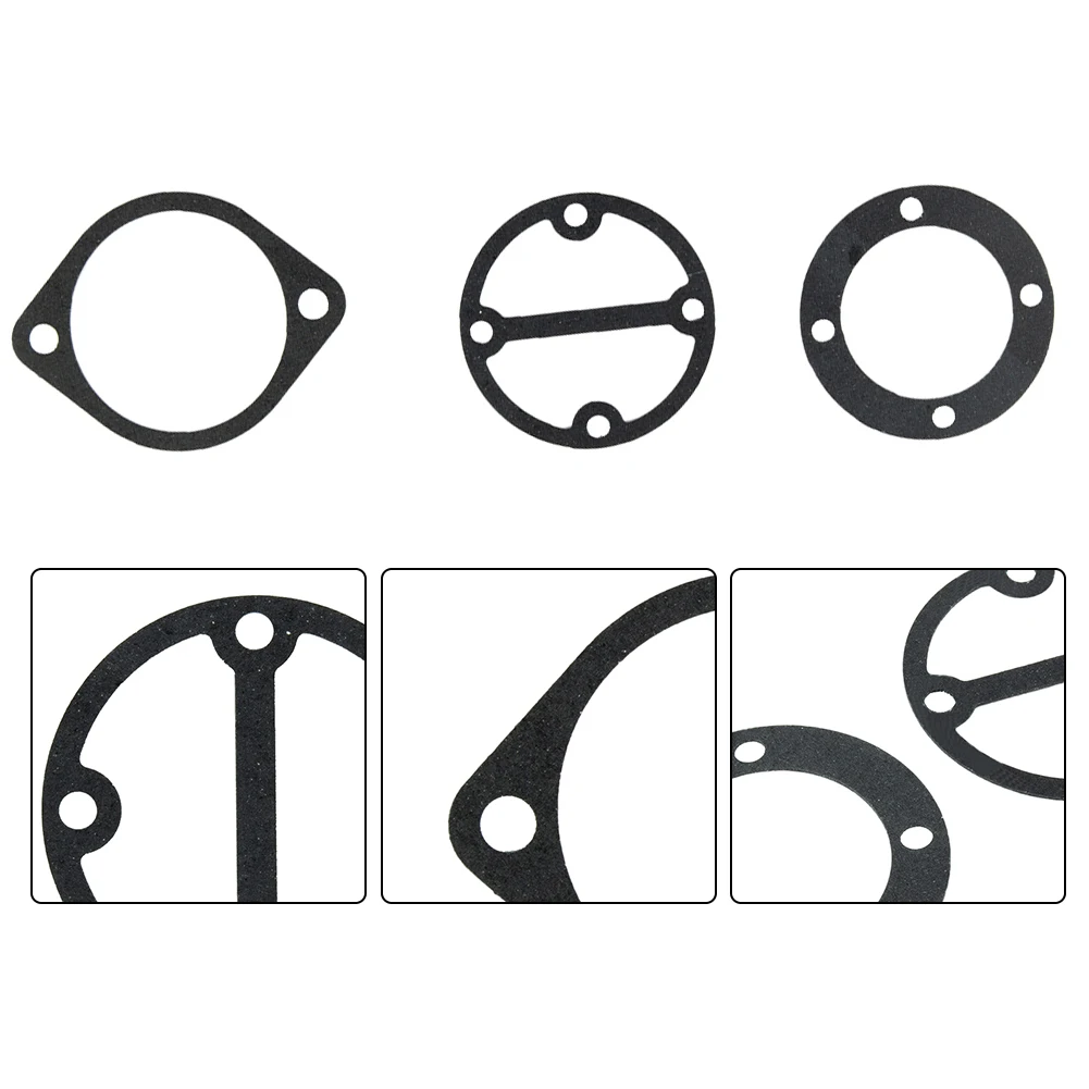 Valve Plate Gaskets Washers 3 Pieces/ Set Black 3 In 1 Plastic For Air Compressor Accessories Practial Bran New