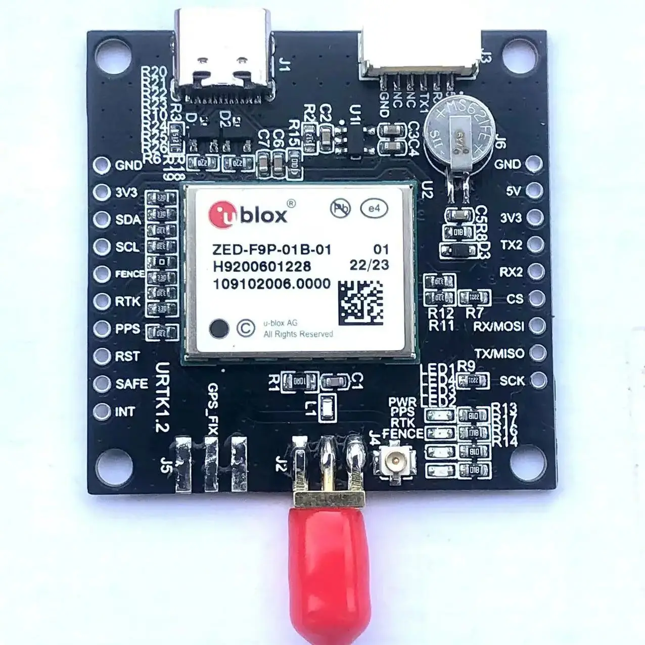 1 SZT. ZED-F9P-01B-01 Moduł pozycjonowania RTK o dokładności centymetrowej, moduł nawigacji GPS, nowy odbiornik, płytka GNSS