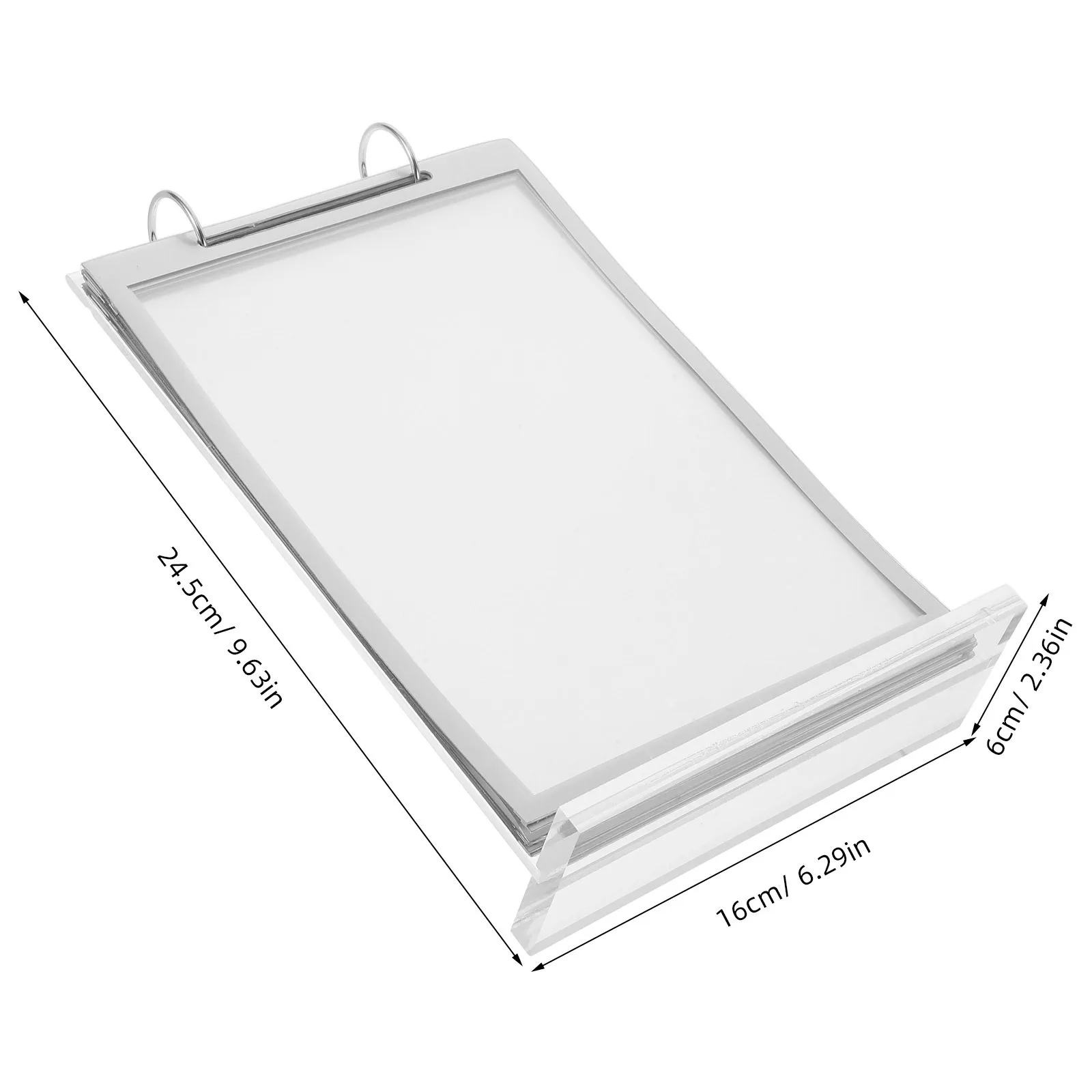 Flip Acrylic Sign Holder A5 Tabletop Menu Display Stand For Restaurant Desk Counter Card Display Rack Desktop Advertisement