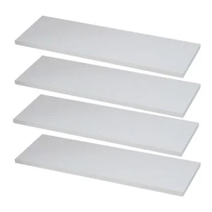 Kit 4 Regale 30x15 cm weißer Nischen Zimmer Raum Küche Dekorative Badezimmer 8 Hauptverkaufsnischen in MDF - №5